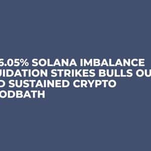 3,276.05% Solana Imbalance Liquidation Strikes Bulls Out Amid Sustained Crypto Bloodbath