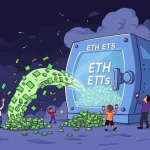 US Spot ETH ETFs See Remarkable $44.1M Inflow, Breaking Outflow Streak