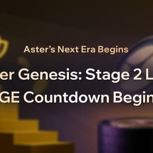 Aster’s Next Era Begins: Airdrop Points Stage 2 Live, TGE Countdown Begins