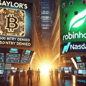 BREAKING: Saylor’s Strategy Misses S&P 500 Inclusion, Robinhood Takes Spotlight