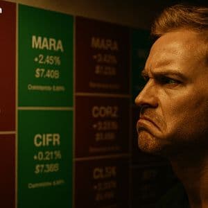 Bitcoin Mining and Treasury Firms Falter Together as BTC Drops 4.6% on the Week