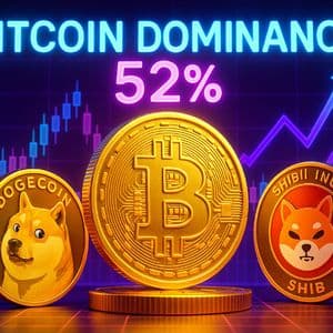 Bitcoin Dominance Rises Above 52% as Dogecoin and Shiba Inu Fight for Meme Coin Crown