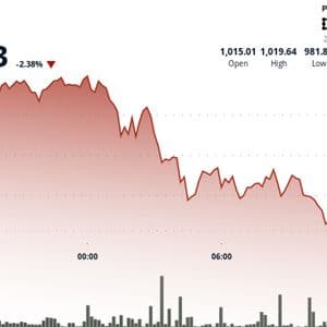 BNB Slips Below $1K as Crypto Market Drops, Fear Index Nears ‘Fear’