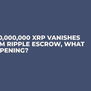 1,000,000,000 XRP Vanishes From Ripple Escrow, What Happening?