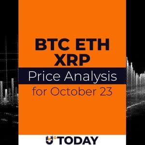 BTC, ETH, and XRP Price Analysis for October 23