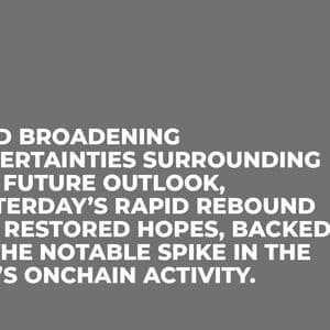 Amid broadening uncertainties surrounding XRP future outlook, yesterday’s rapid rebound has restored hopes, backed by the notable spike in the XRP’s onchain act...