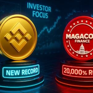 BNB Hits New Record at $1,300 as Investors Eye MAGACOIN FINANCE for Potential 20,000% ROI