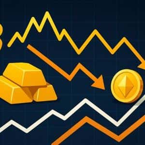 Bitcoin-Gold Correlation Points To Defensive Market Sentiment: Risk-Off Signal?