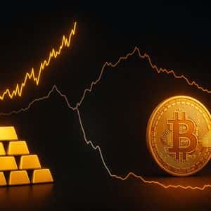 Safe Haven Split: Bitcoin-Gold Correlation Turns Negative For First Time In 6 Months