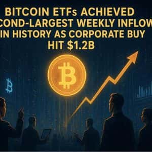 Bitcoin ETFs Achieved Second-Largest Weekly Inflows in History as Corporate Buying Hit $1.2B