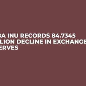 Shiba Inu Records 84.7345 Trillion Decline in Exchange Reserves