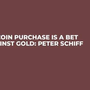 Bitcoin Purchase is a Bet Against Gold: Peter Schiff