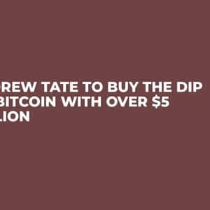 Andrew Tate to Buy The Dip on Bitcoin With Over $5 Million