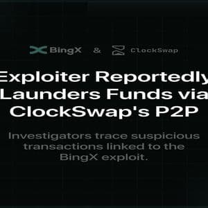 BingX Exploiter Reportedly Launders Funds via ClockSwap's P2P