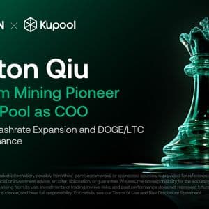 KuPool Appoints SparkPool Veteran Shelton Qiu as COO to Bolster LTC Mining and Expand Multi-Coin Operations